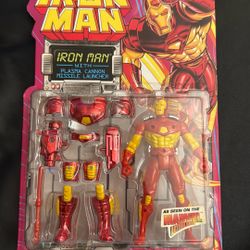 Iron Man Action Figure Plasma Cannon Missile Launcher Marvel TV Toy Biz 1994