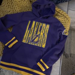 NBA Los Angeles Lakers Pullover Hoodie,  (Purple & Yellow) NWT Men’s Small 