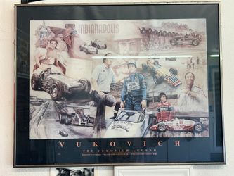 Framed Portrait of the Vukovich Racing Family