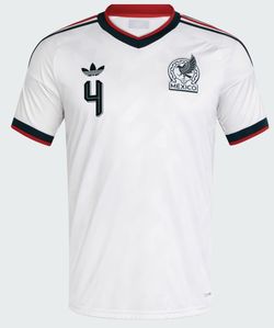 Adidas Mexico E. Álvarez #4 Soccer Jerseys - White & Green SIZE XXL 