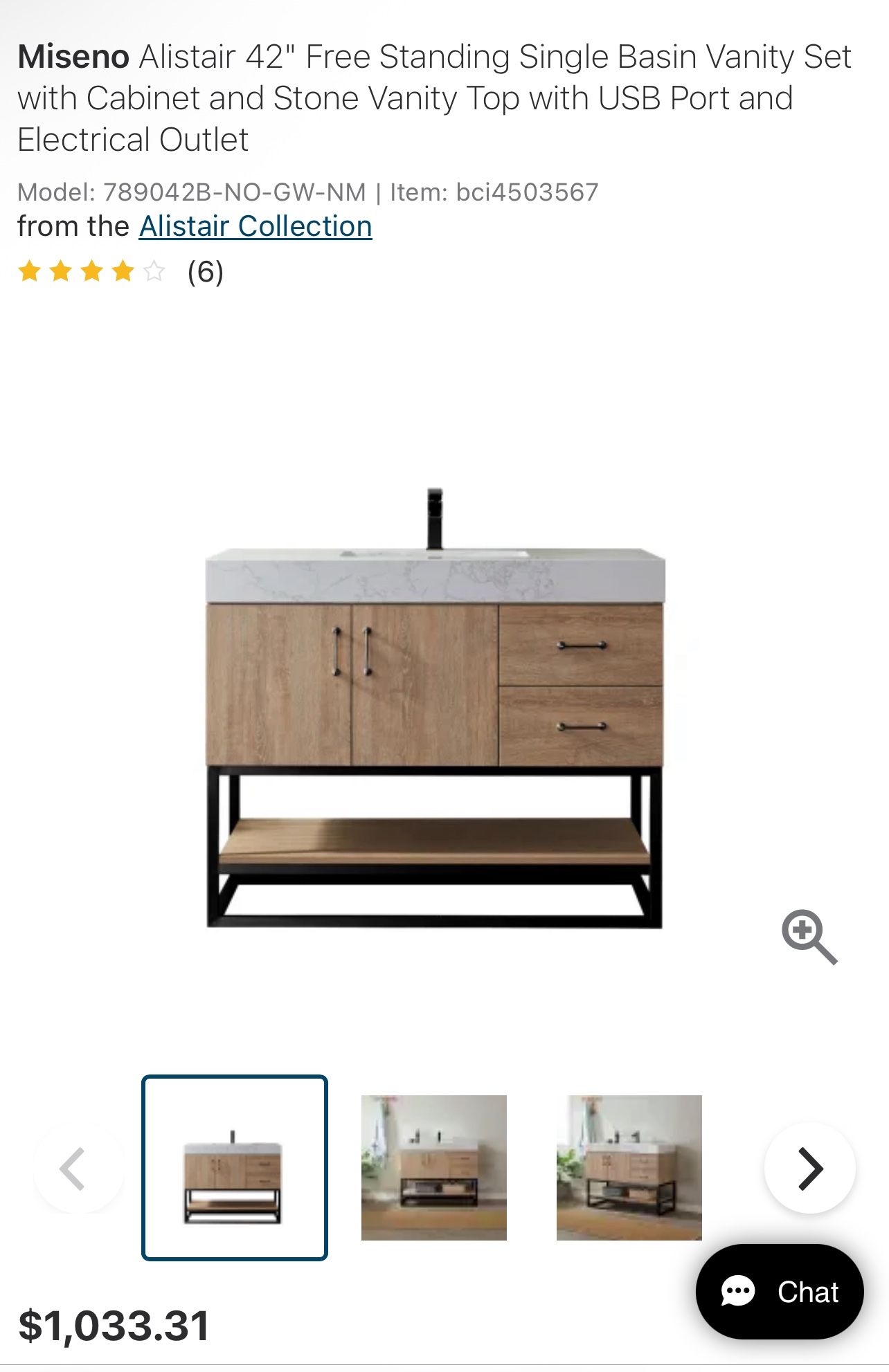 42” Bathroom Vanity Set