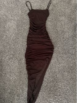 Brown maxi dress