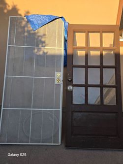 34" door and security gate