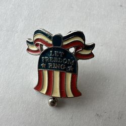DISNEY LET FREEDOM RING BELL COMMEMORATIVE PIN