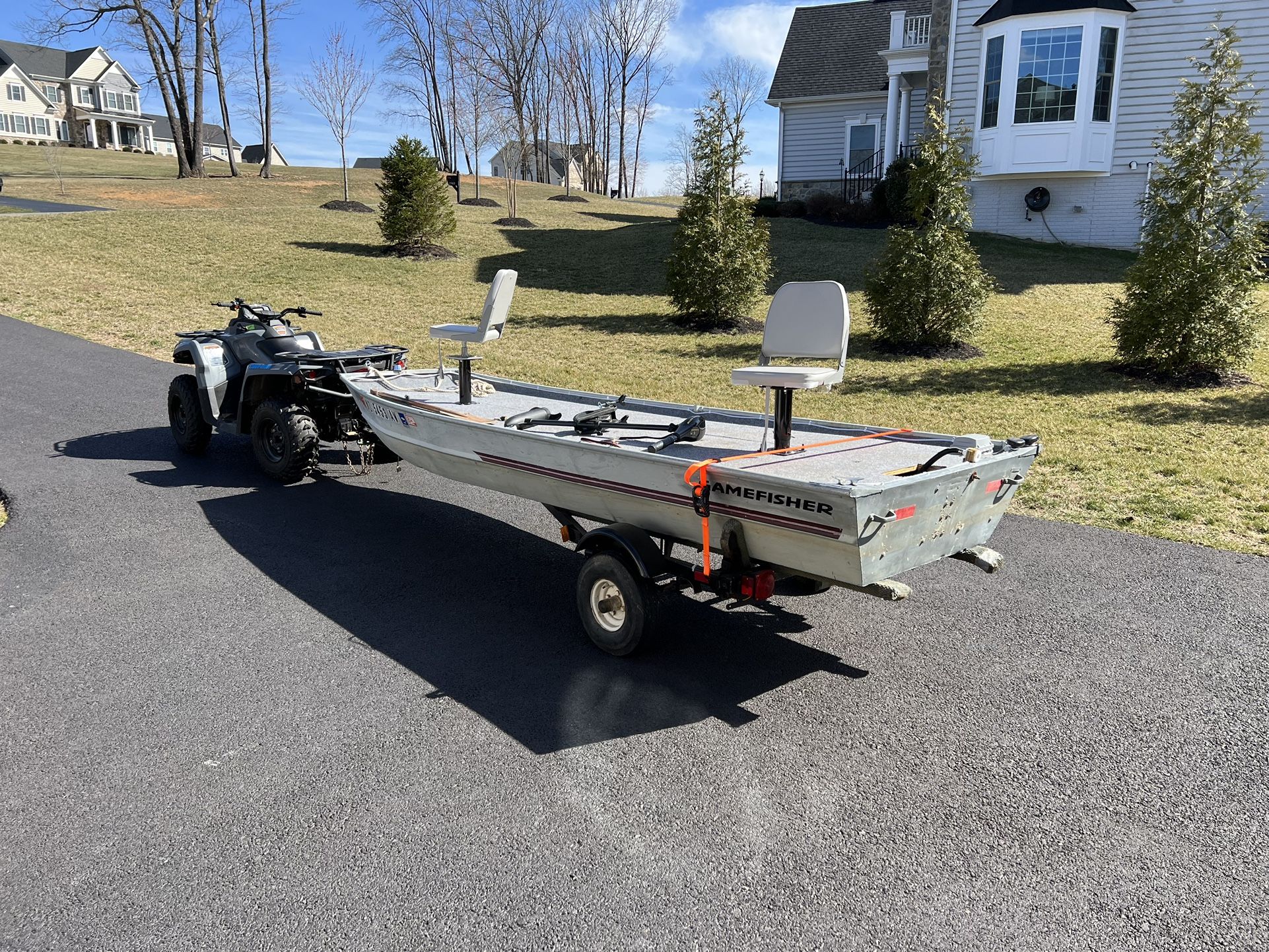 14 Foot Aluminum Jon Boat - Flat Bottom