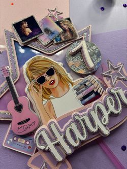 Swiftie Fan 3D Cake Topper