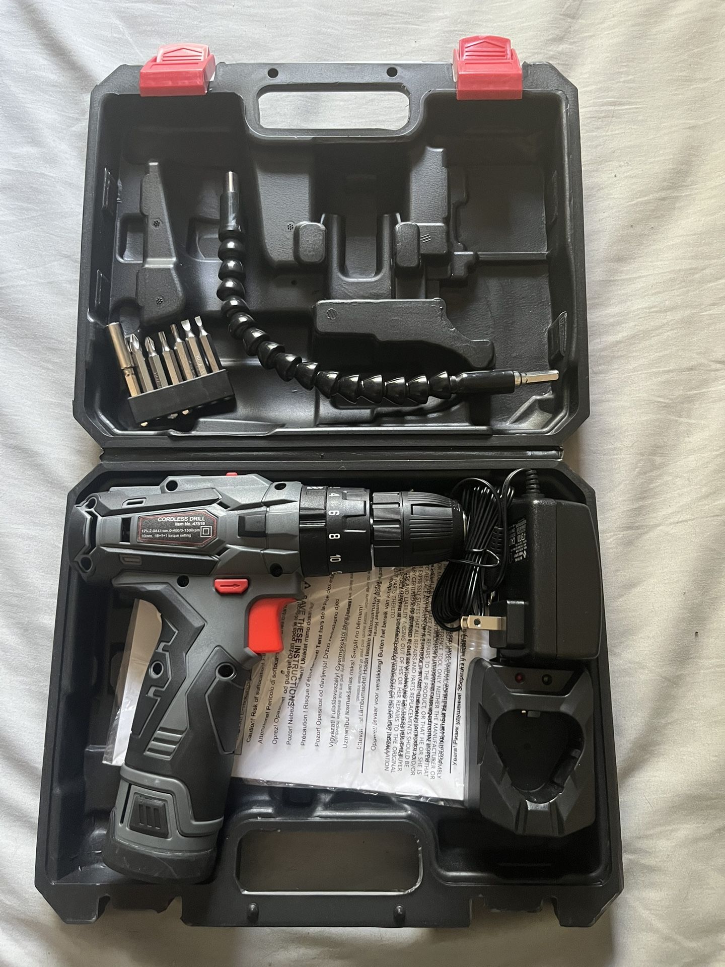 12V Lithium Ion Cordless Drill Power Drill