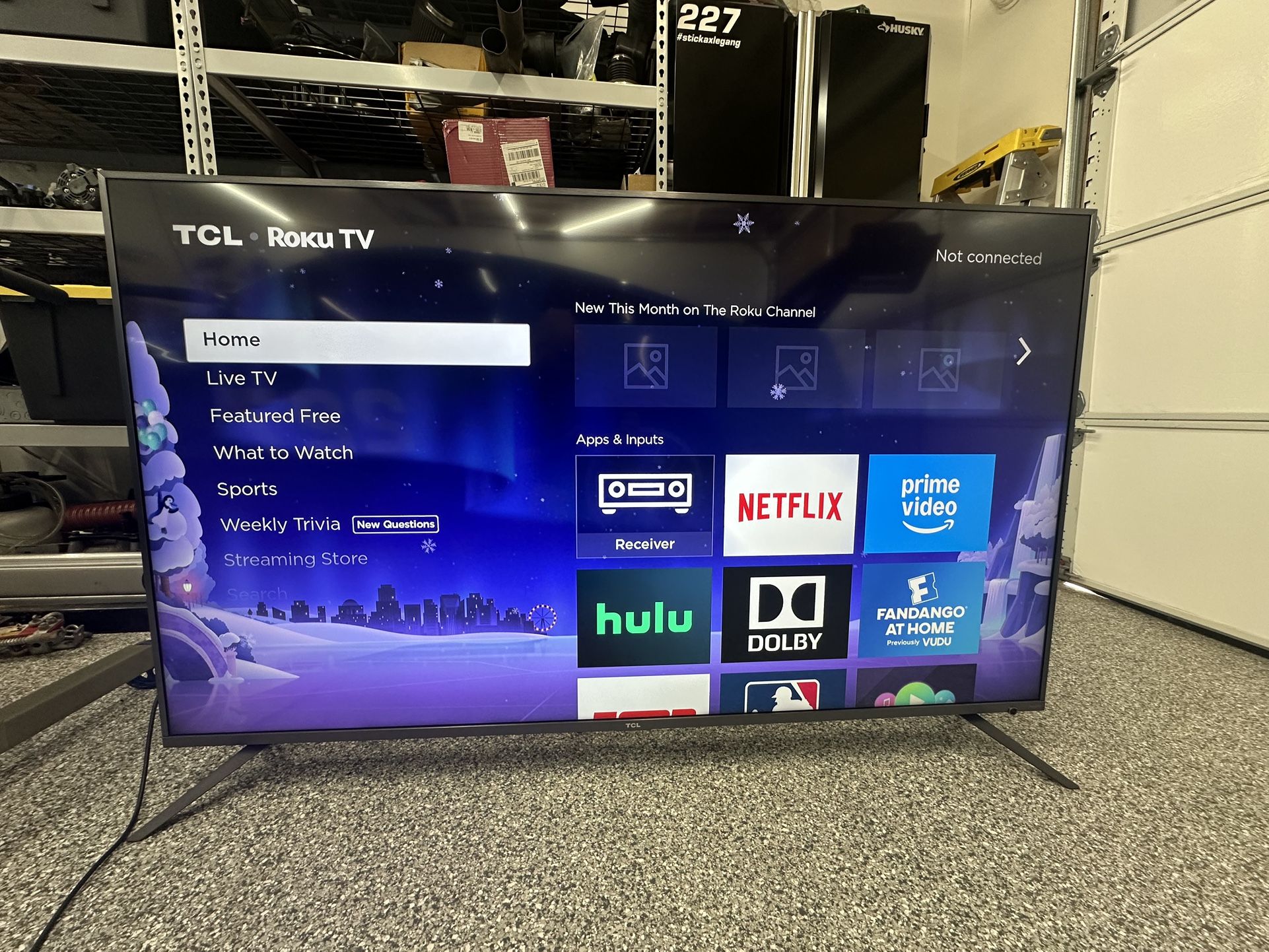 TCL Roku 65” 4k HDR TV
