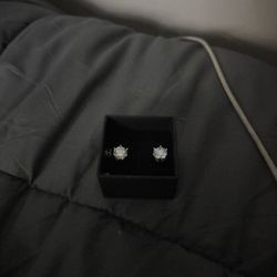 GRA Certified moissanite stud earrings 925 sterling silver