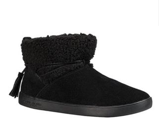 Koolaburra by UGG® Black Isana Faux Fur-Lined Suede Boot - Women Brand New with Box and tags