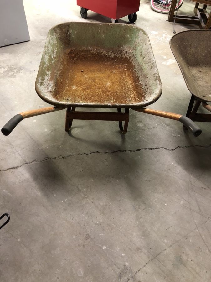 Vintage style wheelbarrow