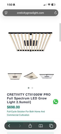 CRETIVITY CTII1000W PRO Grow Lights