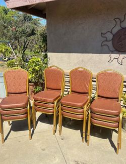 Stackable Banquet Chairs Set of 16