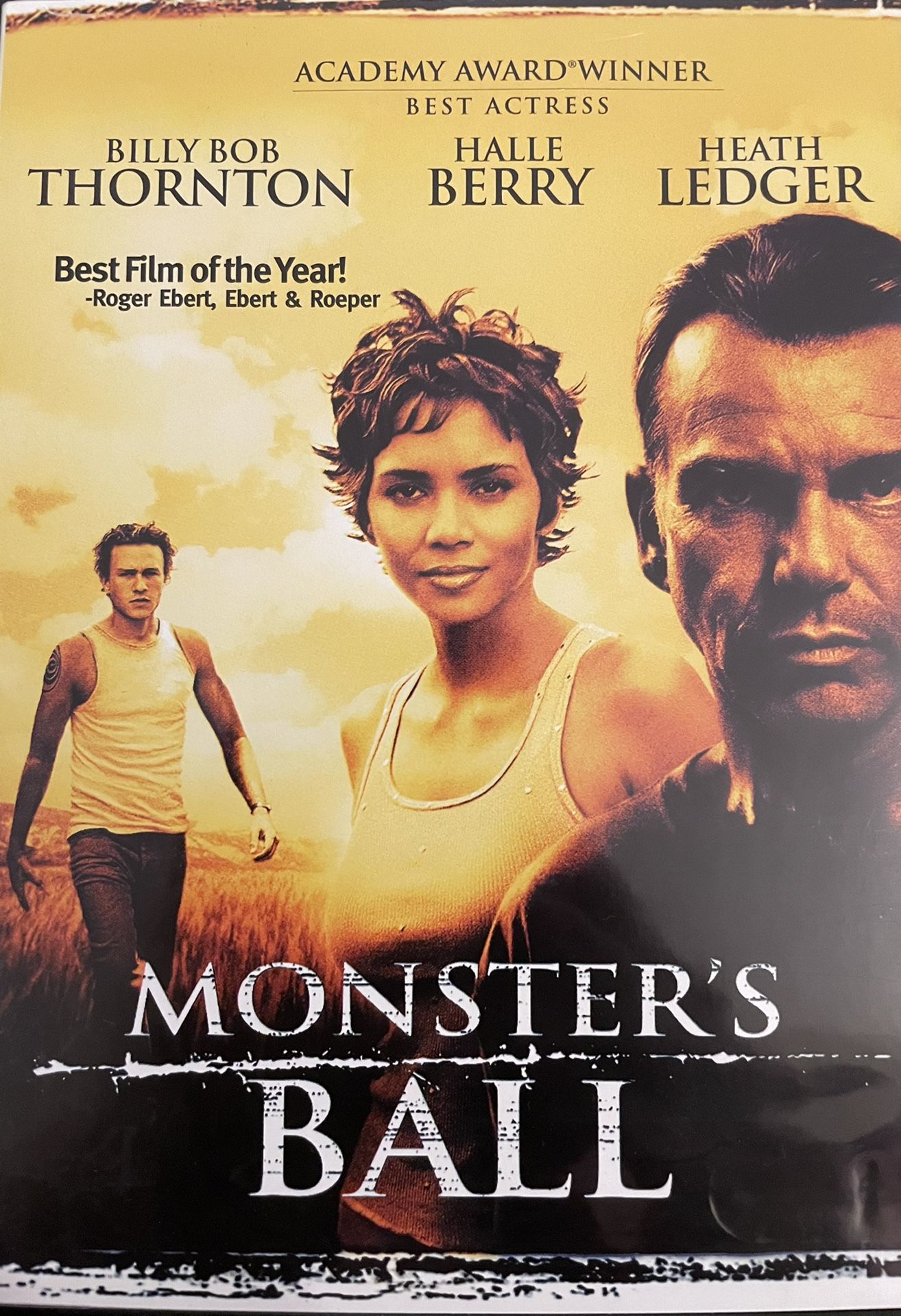 MONSTER’S BALL (DVD-2001) Halle Berry + Billy Bob Thornton + Heath Ledger!
