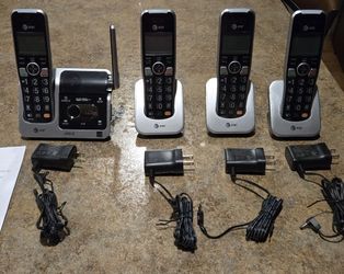 AT&T Cordless Phone System with 4 Phones