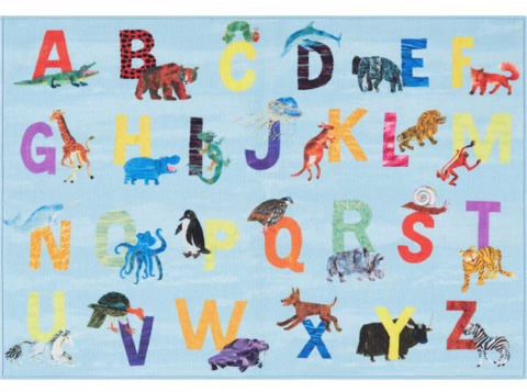 Eric Carle Alphabet Rug (blue)