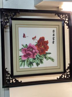 Embroidery Wooden Framed Decor