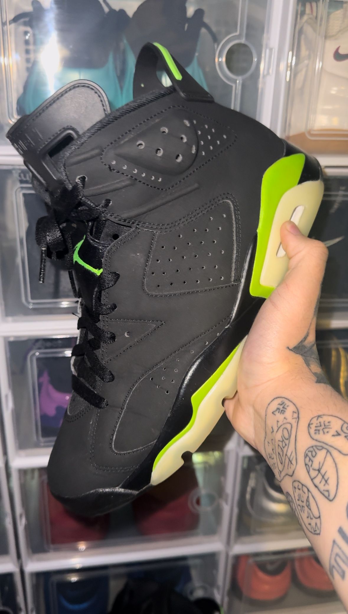 Size 10 - Jordan 6 Retro Electric Green 2021