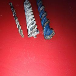SDS Masonry Drill Bits 3/8, and two 1".