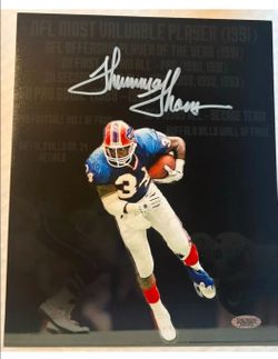 Thurman Thomas Signed Buffalo Bills 8x10 Photo