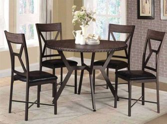 Trendy 5PC Round Dining Set – Affordable & Beautiful Brand New
