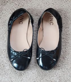 INC Black Patent Ballet Flats Children's Sz 1