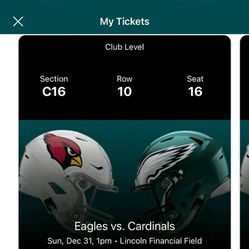 Eagles Vs Cardinals Sunday December 31st 