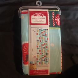 Fabric Shower Curtain For Bathroom! Brand New.