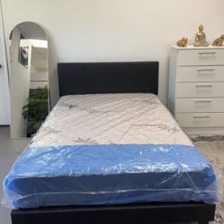 Queen Size Bed Whit Mattress - Cama Tamaño Queen Con Colchon 
