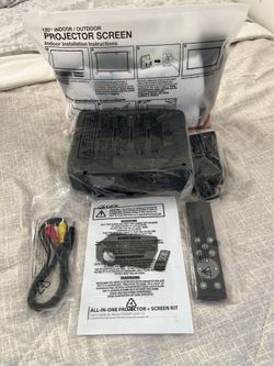 GPX all in one projector +screen kit