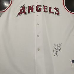 Authentic Majestic 2002 Season Sleeveless, Tori Hunter Autographed Jersey
