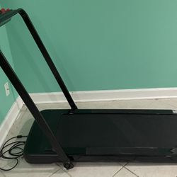 2 in 1 Treadmill Foldable, 2.25HP Under Desk Electric Treadmill