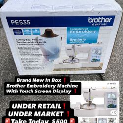 BrotherEmbroidery Machine Brand New In The Box 