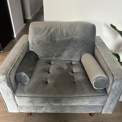Velvet Chair (like new condition)
