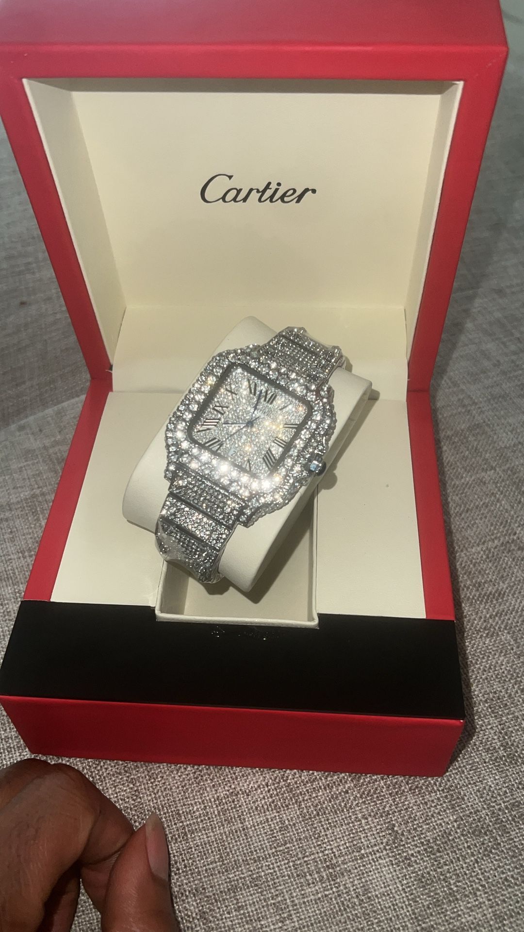 Cartier Moissanite Watch