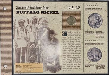 1935 Buffalo Nickel without Mint