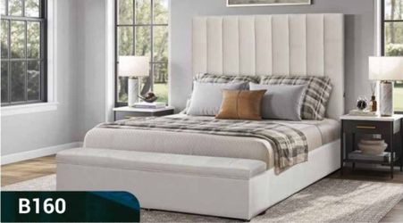 KING WHITE BEAUTY BEDFRAME