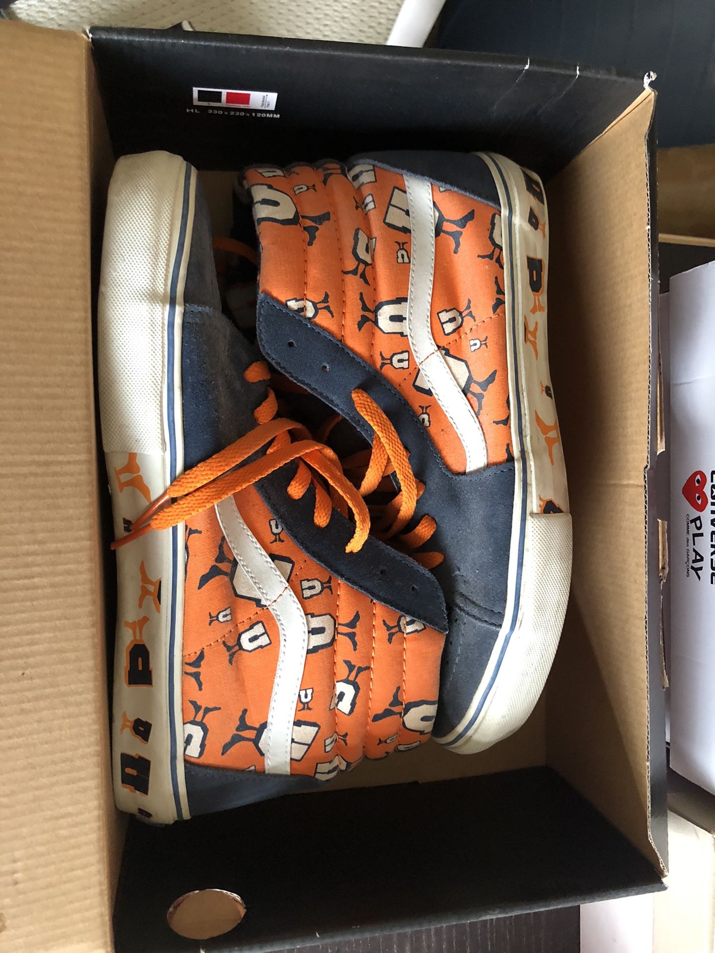 Vans x undefeated undftd sk8 hi “knicks” sz 10