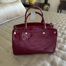Authentic Louis Vuitton Patent Leather Monogrammed Handbag 