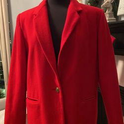 Vintage Red Coat Sz 12 Women’s 