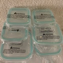 6packs x Leakproof Thick Glass Food Storage Set