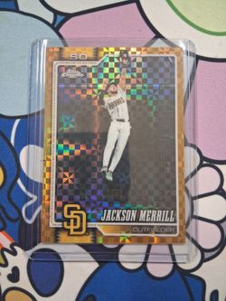 2026 Topps Chrome Jackson Merrill Gold X-Fractor /50 San Diego Padres
