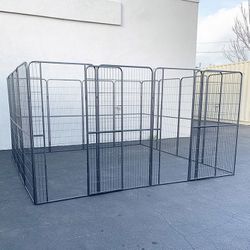 (NEW) $290 Heavy Duty 10x10x5ft Tall Pet Playpen 16-Panel Dog Crate Kennel Exercise Cage Fence 