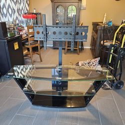 Large Glass TV Stand