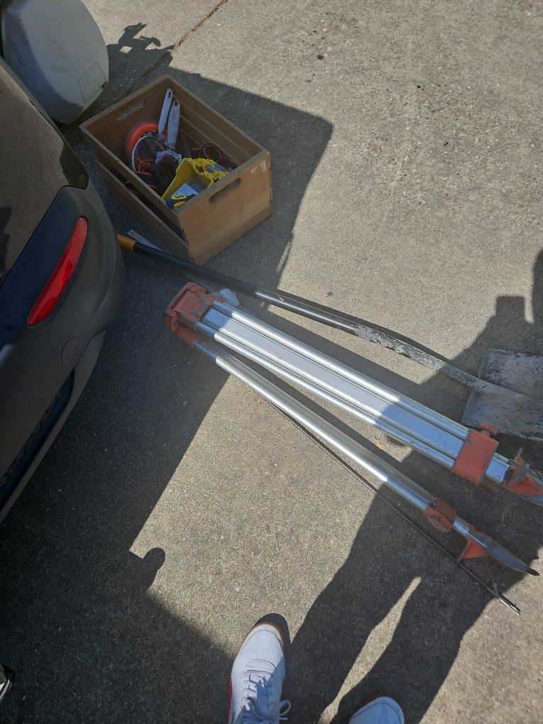 Survey Tripod And Other Construction Related Tools