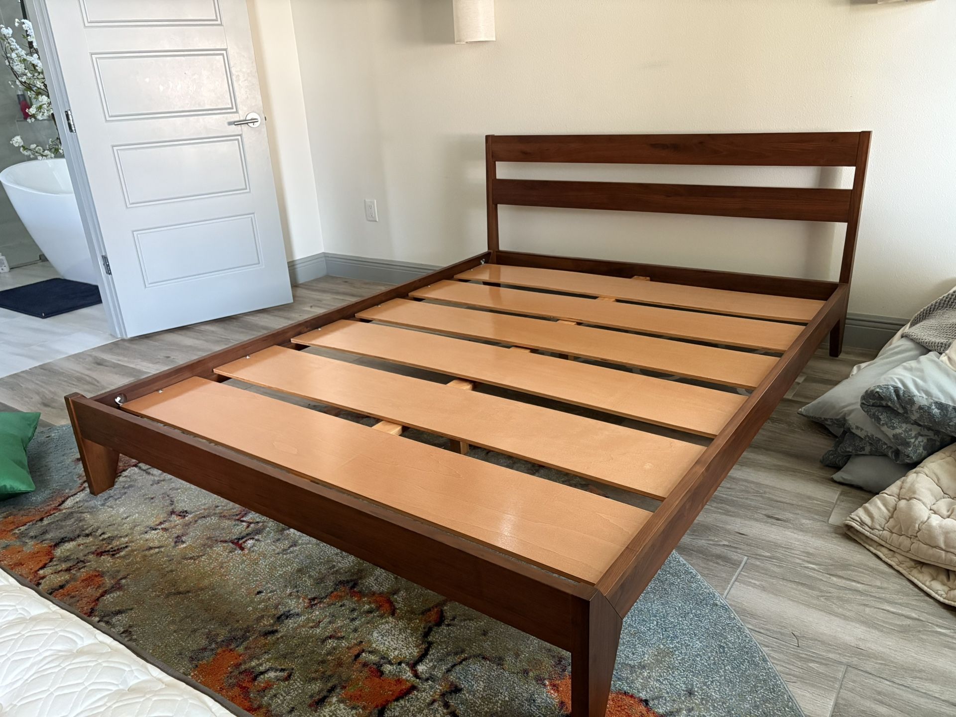 Tuft & Needle Queen Solid Walnut Bed Frame