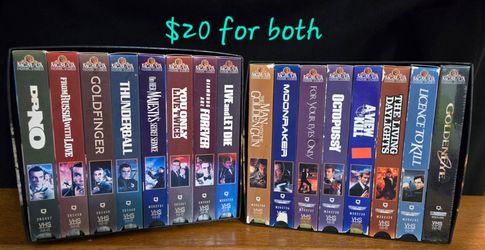 007 VHS Collections (Both for $20)