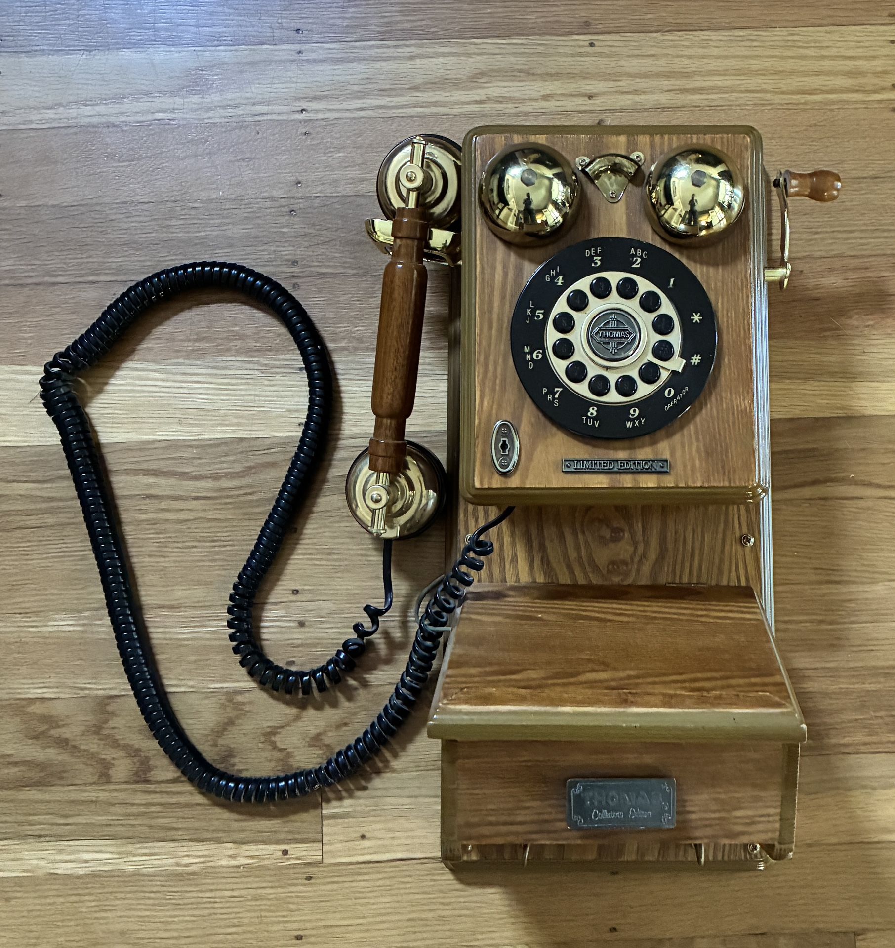 Replica 1920s Thomas Edison Collector Edition Telephone 90’s Model # PP-91/91FH/91HG