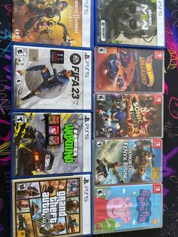 Ps5 and Nintendo switch games