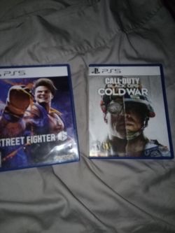 PS5 Street fighter 6 and Call of Duty Black Ops Cold War